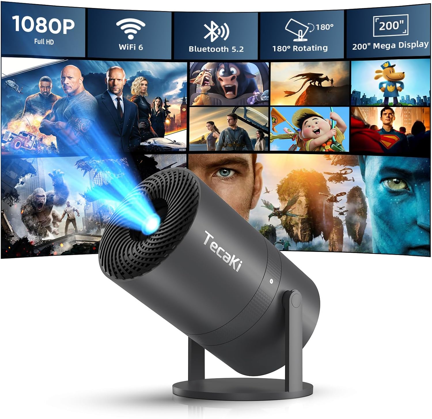 Tecaki Portable Projector